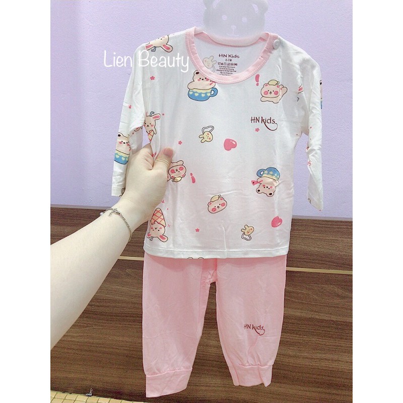 Bộ Dài Tay HN Kids Chất Peptit Mặc Mát Lịm Cho Bé