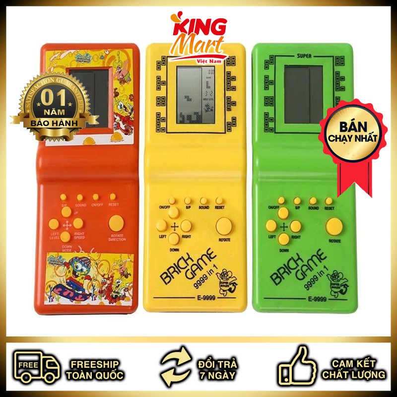 Máy chơi game cầm tay xếp hình, Đồ chơi xếp hình Brick Game (Hàng mới) new2023Kingmart68)