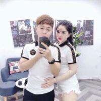 ÁO THUN CẶP CỔ TRỤ THUN COTTON