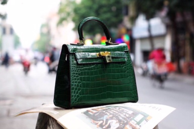 Túi kelly cá sấu