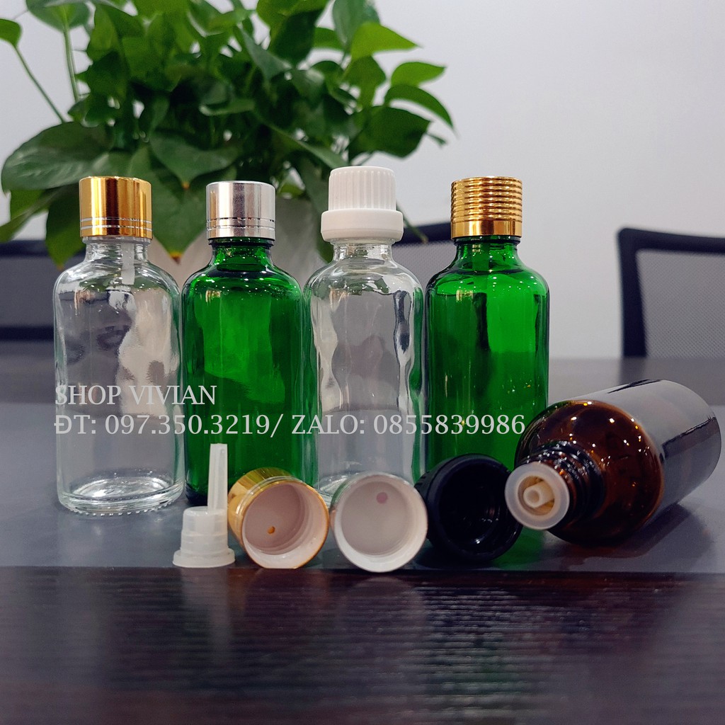 Vỏ lọ đựng tinh dầu 50ml thuỷ tinh bền đẹp, chất lượng cao - Bán sỉ số lượng lớn từ 4500đ