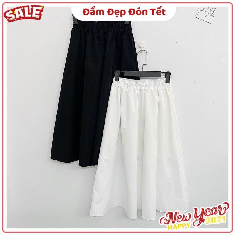 Chân Váy CARO SKIRT quốc dân form suông dài chuẩn dễ phối chất vải dày dặn lưng chun rộng có co giãn