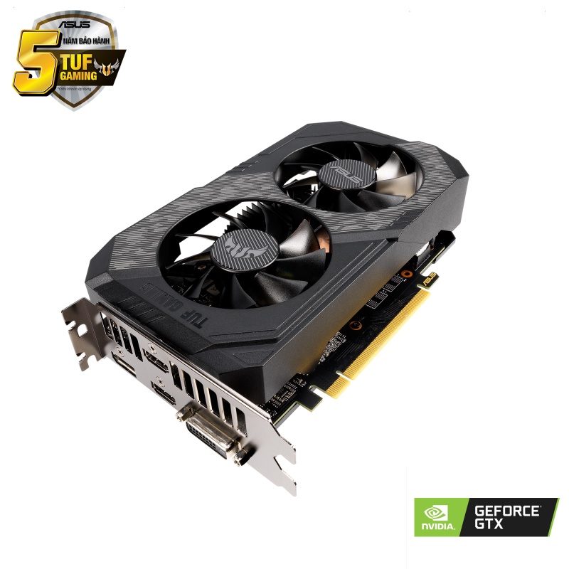 Vga Card màn hình ASUS TUF GTX 1660 Super-O6G GAMING (6GB GDDR6, 192-bit, DVI+HDMI+DP, 1x8-pin)