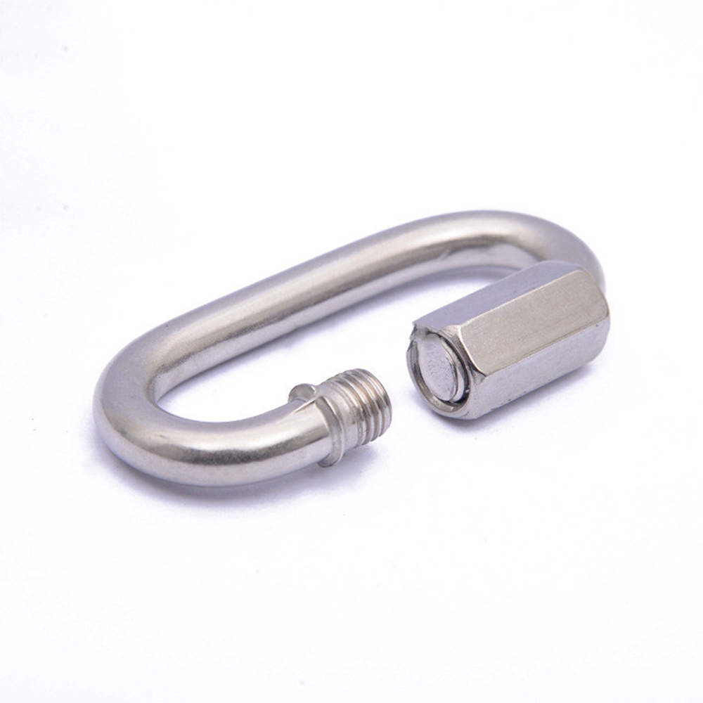 Móc Khóa Dây Xích Bằng Thép Không Gỉ 9 Kích Cỡ An Toàn Tiện Dụng Khi Leo Núi