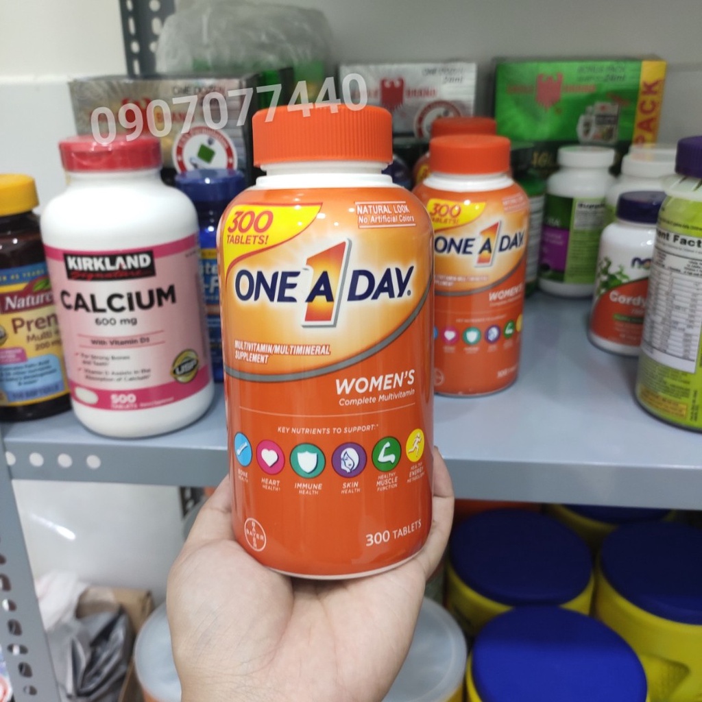 Viên uống vitamin tổng hợp date 9/2024 One A Day Women’s Multivitamin và Women's 50+ 300 Viên - EDS Hàng Mỹ