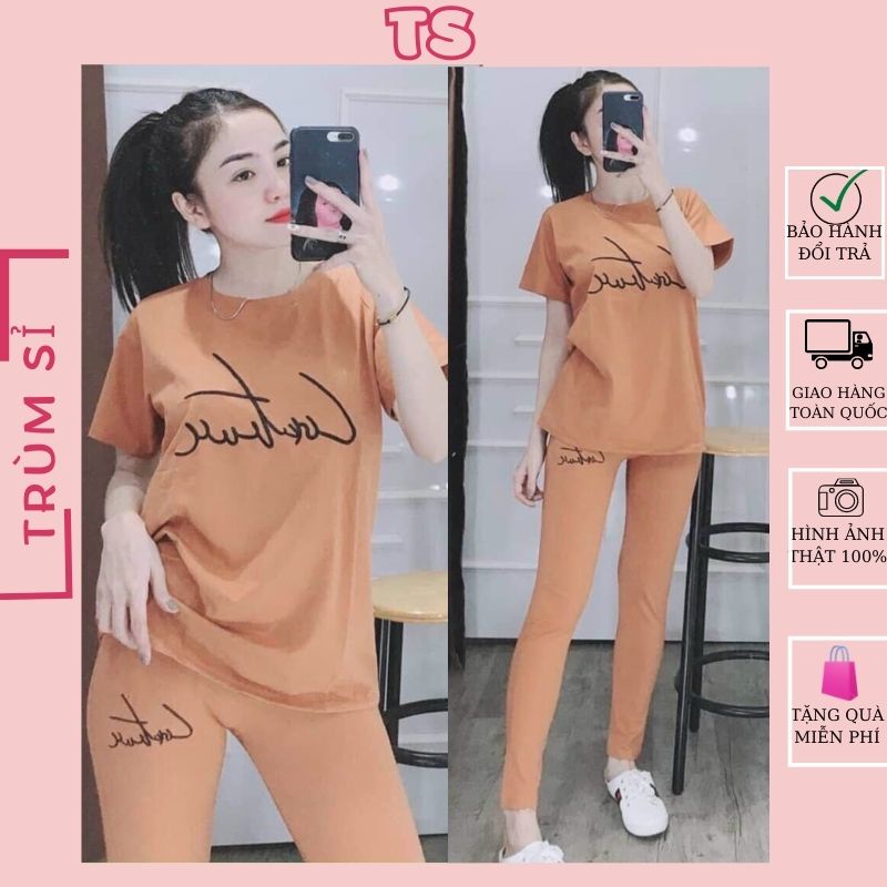 Đồ bộ nữ đồ bộ mặc nhà đồ bộ trung niên đồ bộ dài bộ bigsize nữ TRUMSI QD05 DÀI CHỮ KÍ