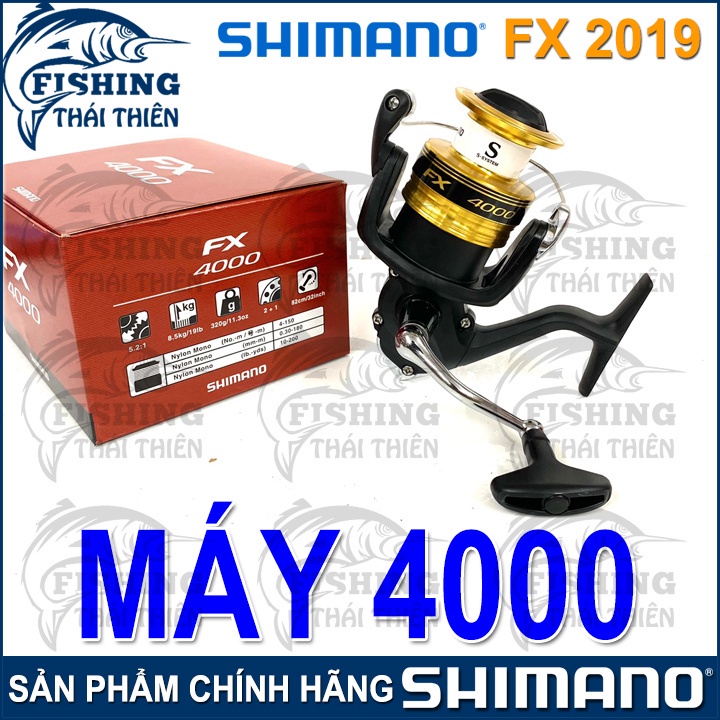 ✑✶∏Máy Câu Cá Shimano FX 2500/ C3000/ 4000 Dòng Mới 2019