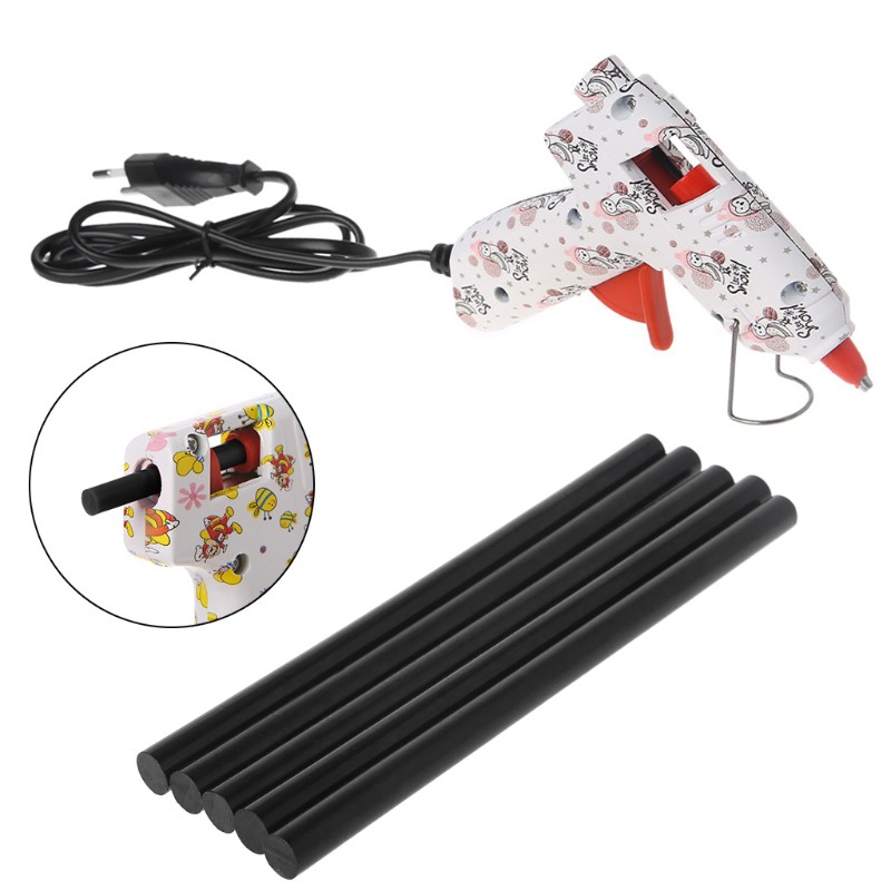Set 5 cây keo nến màu đen 11mm chuyên dụng cho thợ làm đồ thủ công