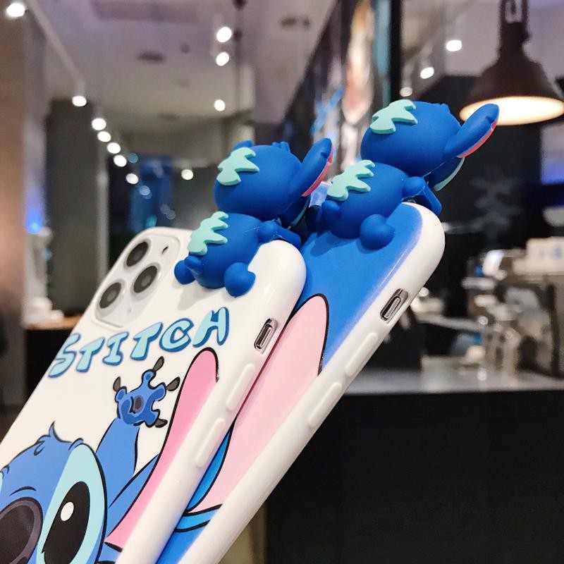 [ IPHONE ] Ốp Lưng Silicon Stitch ( Kèm Hình Thú ) - B245 | BigBuy360 - bigbuy360.vn