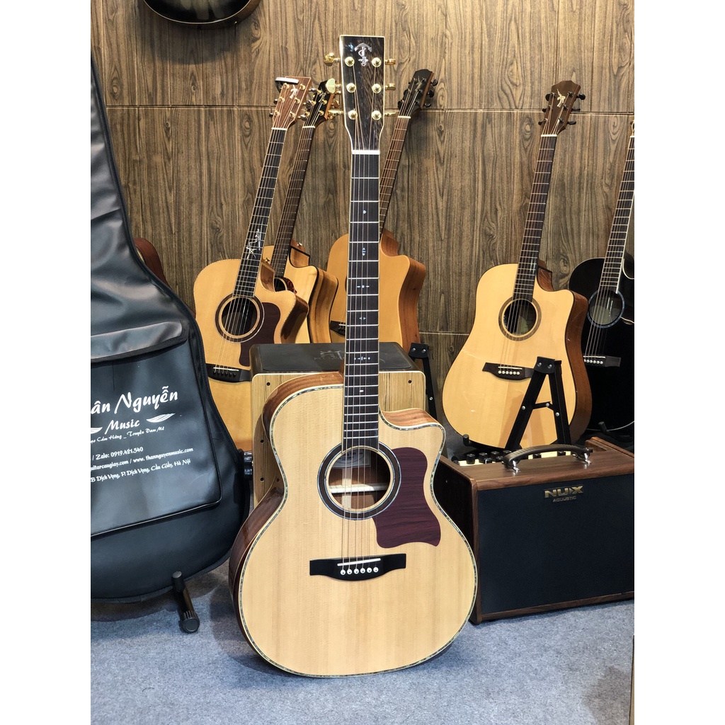 Đàn Guitar Acoustic Lương Sơn LA600CX Custom 2022 Cao Cấp TYTYmusic