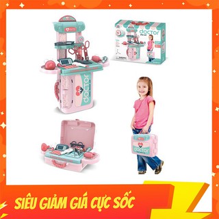 Đồ Chơi Vali Bác Sĩ 3 in 1 Cho Bé Đóng Vai Chữa Bệnh, Phát Triển Kỹ Năng Giao Tiếp Phản Xạ