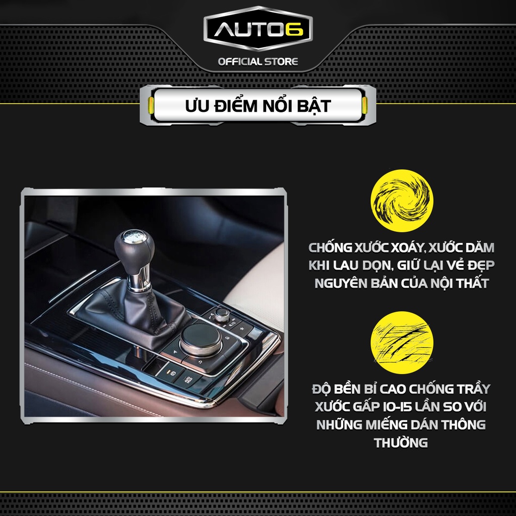 Bộ 7 chi tiết Film PPF trong suốt dán xe MAZDA CX30 chống xước bảo vệ nội thất ô tô - AUTO6