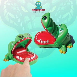 Đồ chơi khám răng cá sấu, cá sấu cắn tay, cỡ lớn bằng nhựa đồ chơi giải trí cho các bé