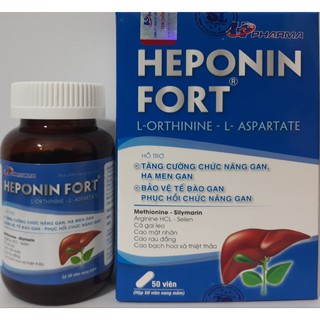 HEPONIN FORT SIÊU BẢO VỆ PHUC HỒI CHỨC NĂNG GAN ( Lọ 50 viên nang mềm)
