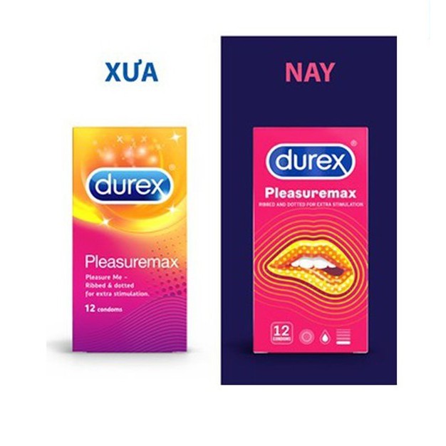 [CAM KẾT CHÍNH HÃNG] Bao cao su Durex Pleasuremax gân gai, tăng khoái cảm hộp 12 chiếc