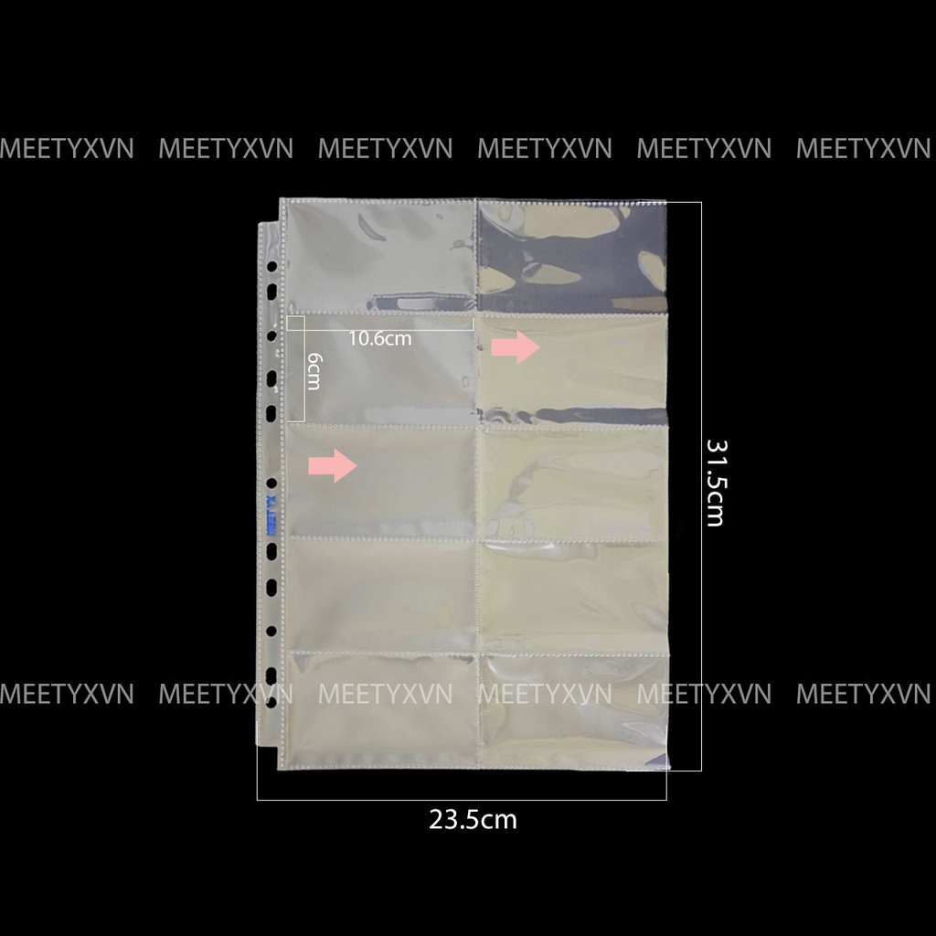 SHEET MEET YX 10 Ô CHO BÌA A4