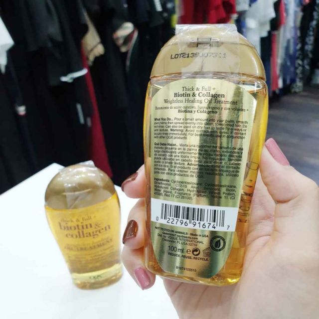 Dưỡng tóc OGX Biotin & Collagen Weightless Healing oil 100ml | BigBuy360 - bigbuy360.vn