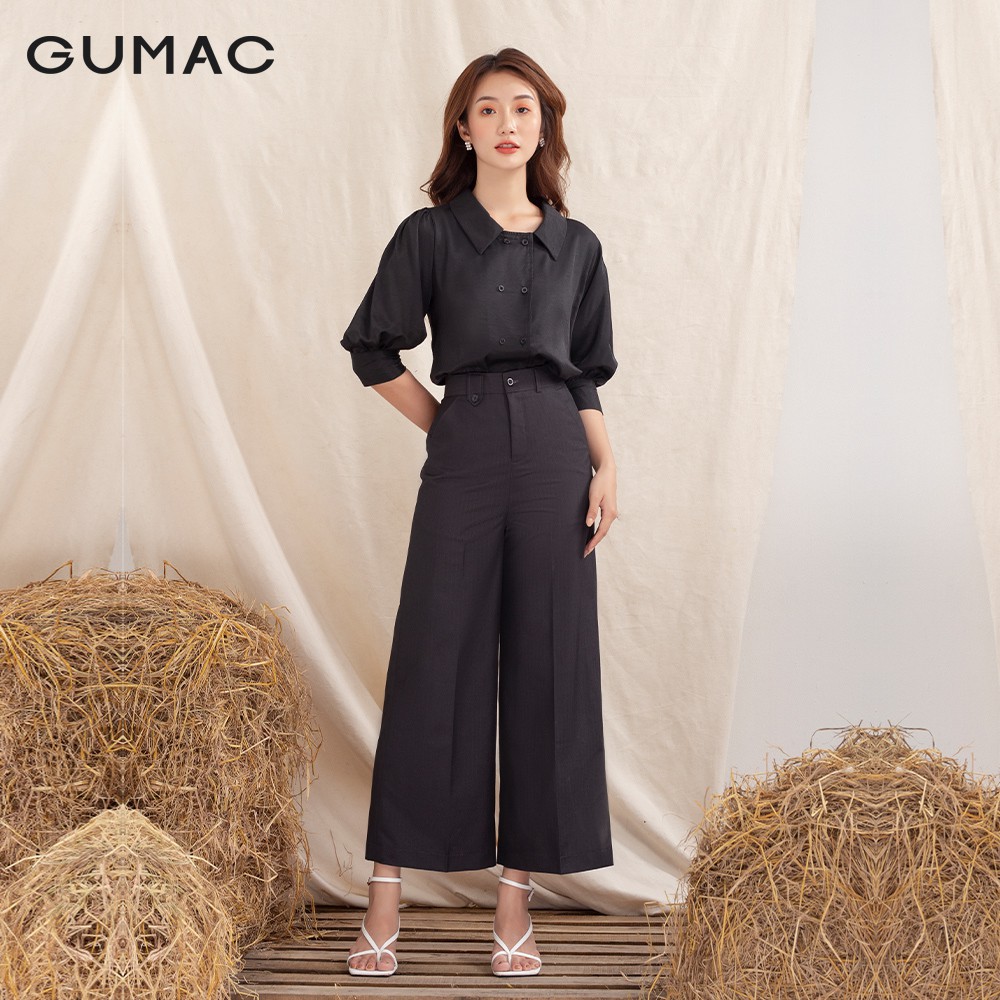 Quần rộng phối bản lưng QA1040 GUMAC | BigBuy360 - bigbuy360.vn