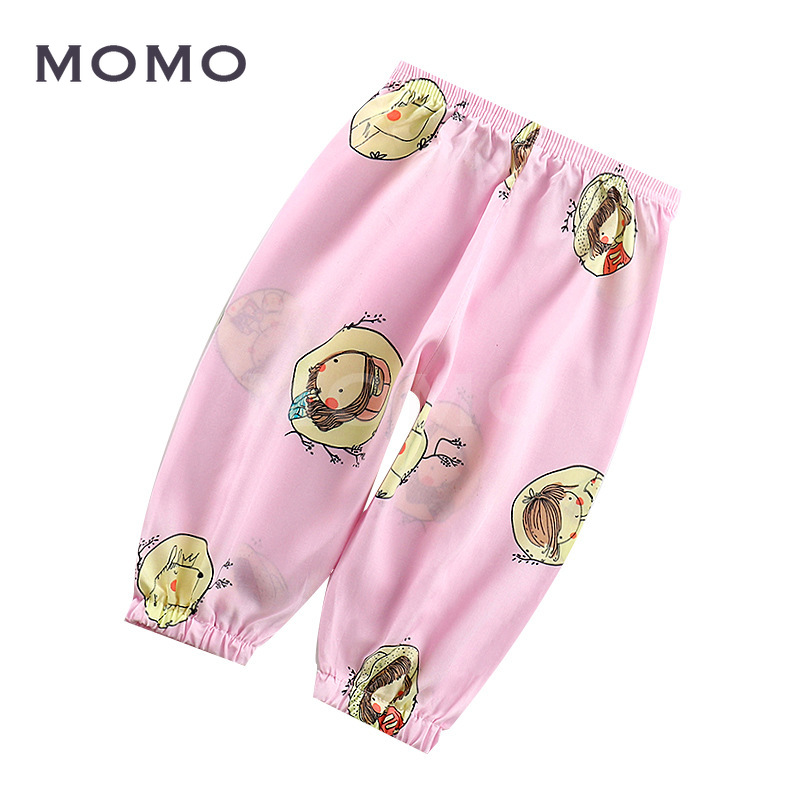 Quần Dài Cotton Dáng Rộng Thoải Mái Chống Muỗi Cho Bé 1-6 Tuổi