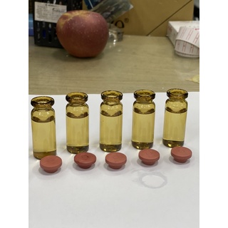 Combo 100 lọ thủy tinh 10ml màu nâu nắp cao su