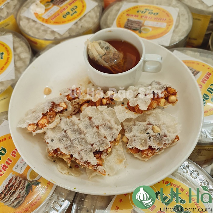 Kẹo Cu Đơ Hà Tĩnh Nam Cầu Phủ HỘP NHỰA 5 Miếng Loại Dẻo Ngon Đăc Biệt - Út Hà Đặc Sản