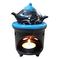 ĐẾ ĐỐT TINH DẦU BẰNG NẾN- HÌNH ẤM TRÀ