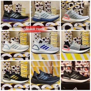 Giày ultra boost 6.0 xám viền xanh
