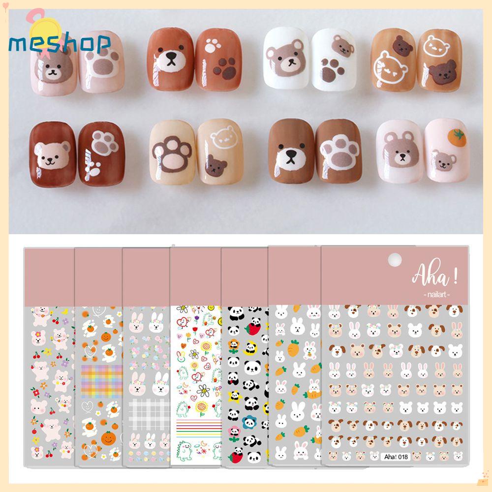 ❦Tôi❦ Miếng Dán Trang Trí Móng Tay Hình Động Vật Dễ Thương Thời Trang DIY
