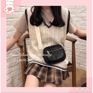 [OD] Áo len gile viền sọc phong cách Hàn Quốc ulzzang kèm ảnh thật
