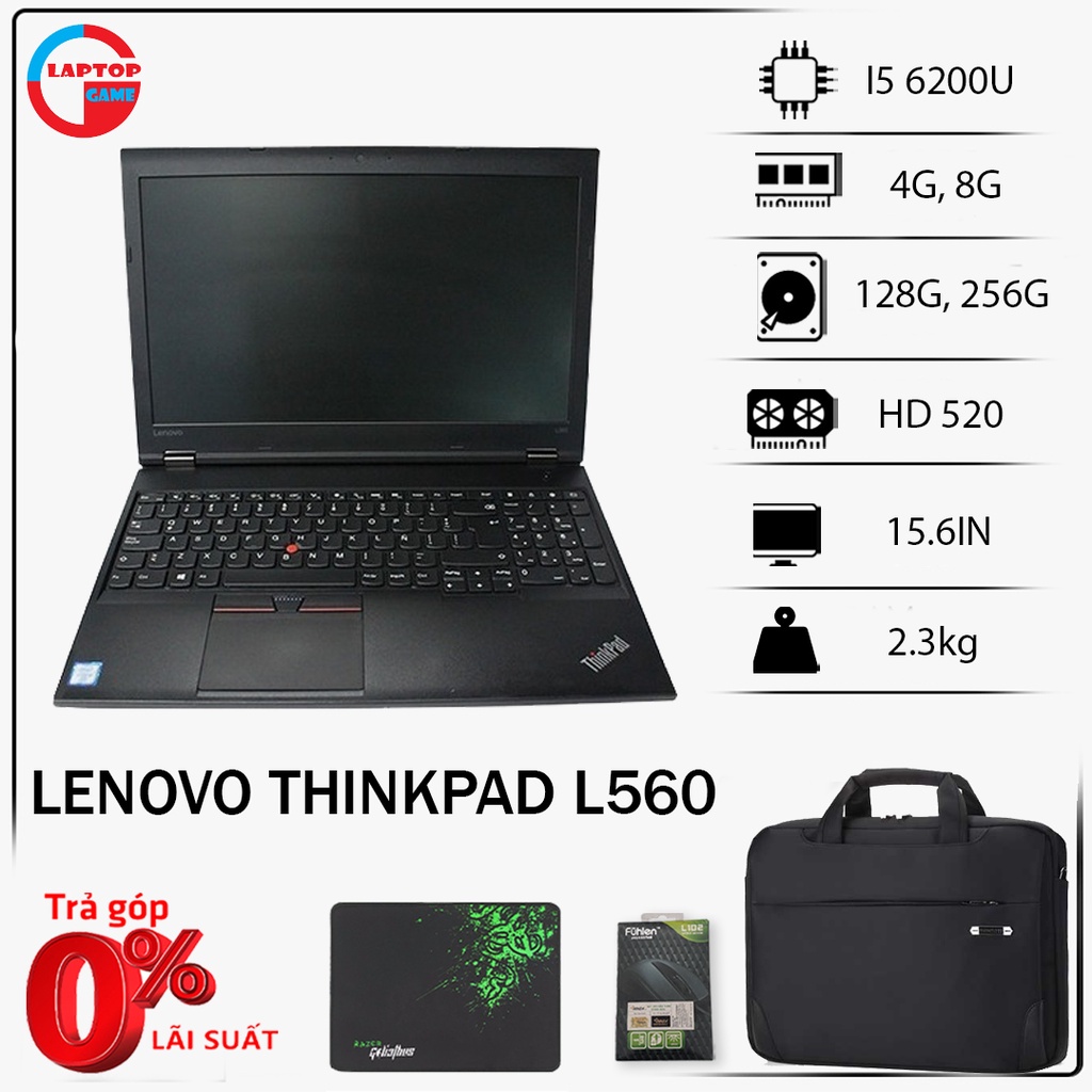 Laptop Lenovo ThinkPad L560 (CORE I3 6100U, I5 6200U 8G, SSD 256G, MÀN 15.6IN) | WebRaoVat - webraovat.net.vn