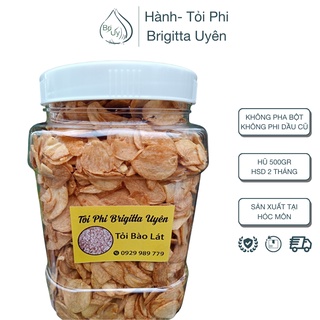 Tỏi cắt lát chiên giòn ⚡ SIÊU NGON ⚡ 500gr tỏi cắt lát chiên vàng giòn, mùi vị thơm ngon, an toàn chất lượng