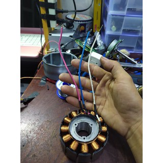 Điện gió DIY bằng Motor Brushless 3 pha 9.4w 24v