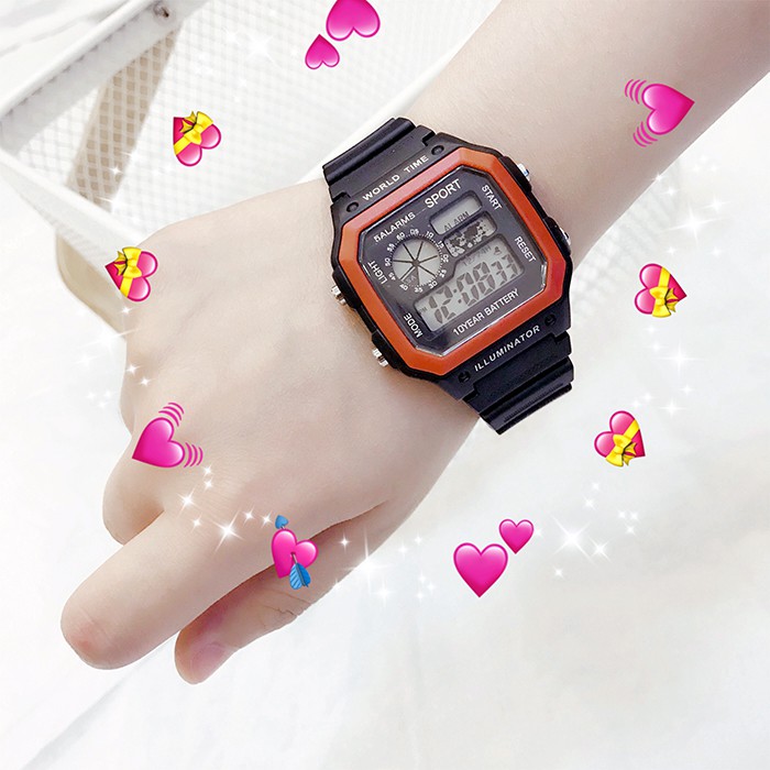 Đồng hồ thể thao nữ nam sport S023 điện tử, kiểu dáng thời trang, đầy đủ chức năng, chống nước tốt | BigBuy360 - bigbuy360.vn