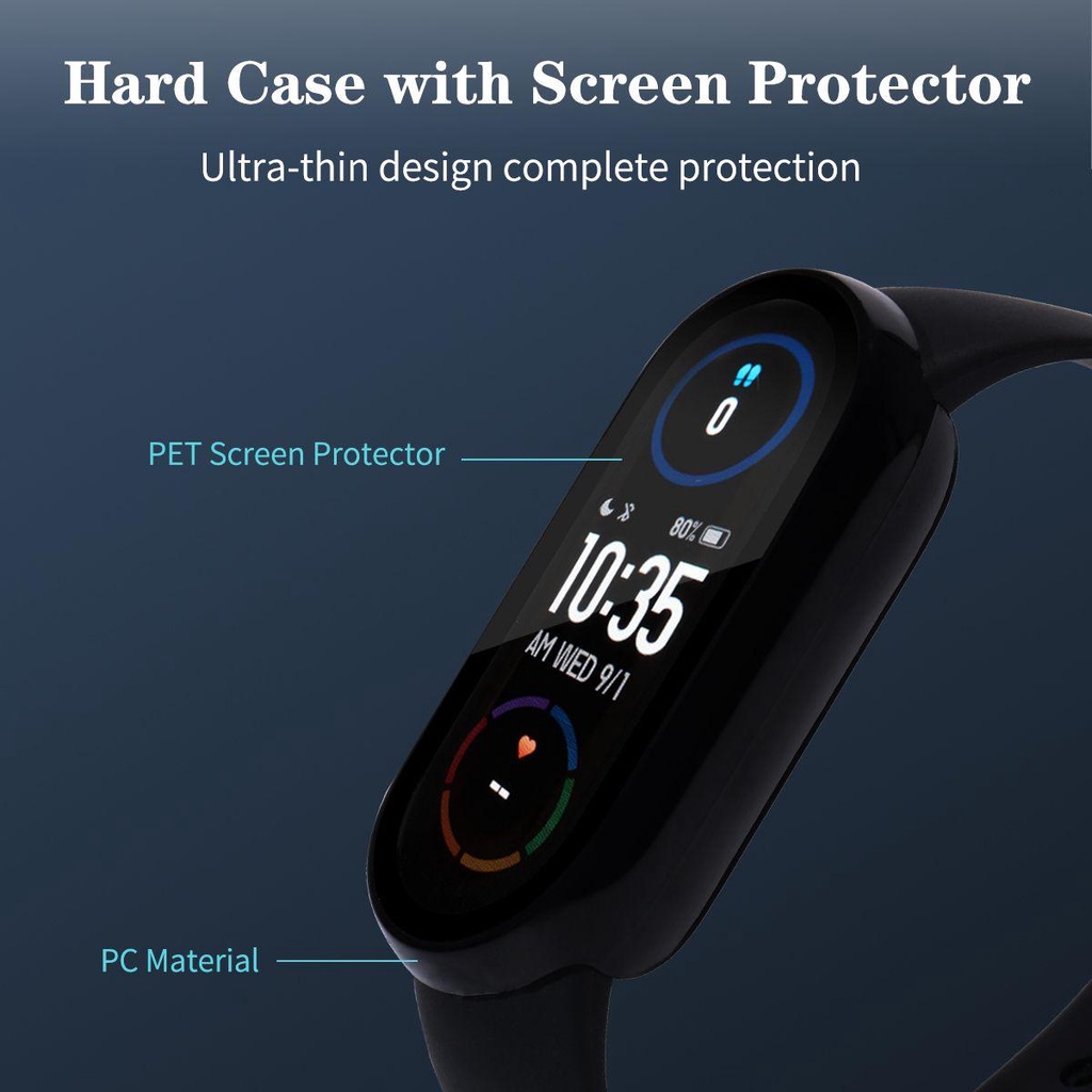 Ốp PC Bảo Vệ Chống Bụi Cho Đồng Hồ Xiaomi Mi Band 7 6 5 4 3