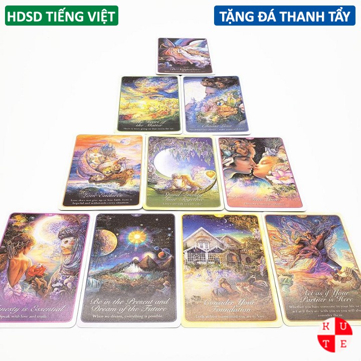 Bài Oracle Whispers Of Love 50 Lá Bài Tặng Hướng Dẫn Tiếng Việt Và Đá Thanh Tẩy