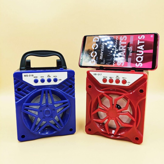 Loa mini xách tay 4 tính năng (Bluetooth, usb, thẻ nhớ, FM)