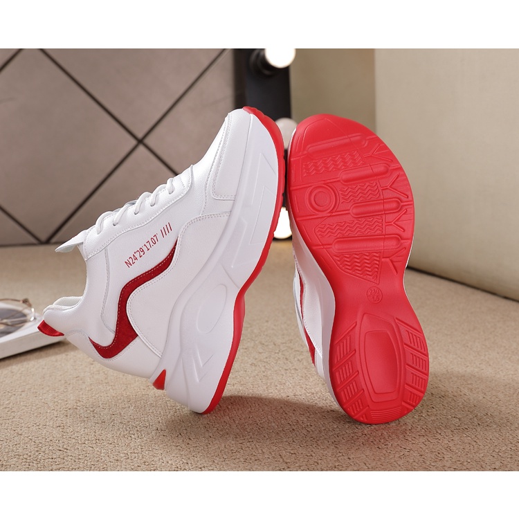 Giày thể thao nữ độn đế, sneaker loại cao cấp, 9cm tôn chiều cao, bằng da PU, SIÊU ÊM - SIÊU ĐẸP - SIEU BỀN, 2 màu