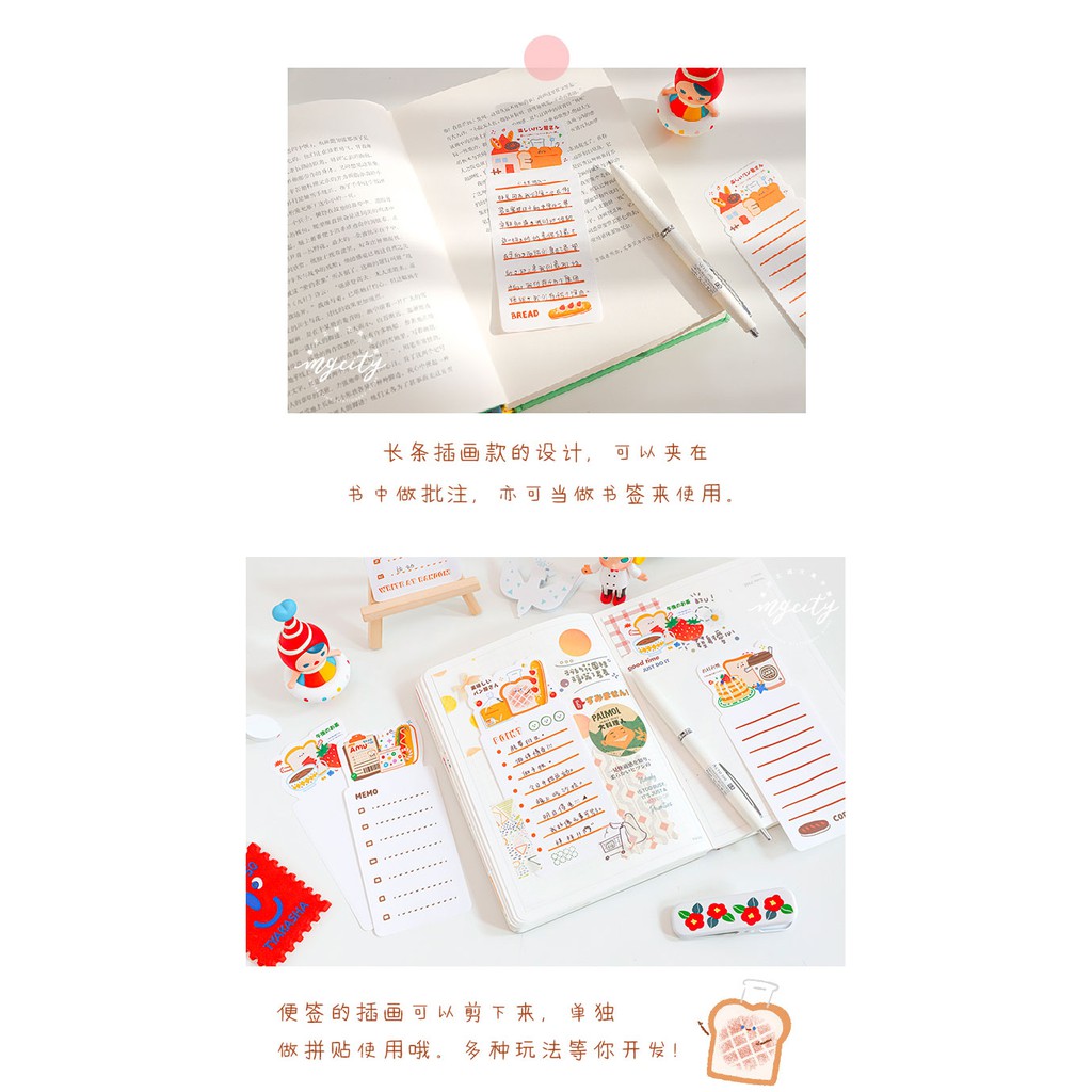 Tập 15 tờ giấy ghi chú note đáng yêu