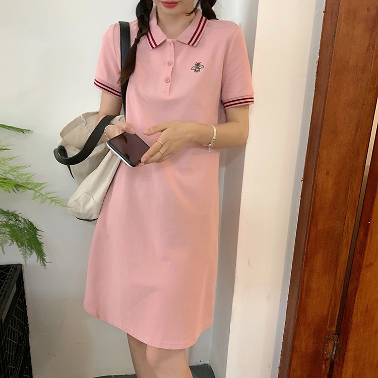 Váy Thun Polo Suông Co Giãn Nhẹ Nhàng Dễ Thương