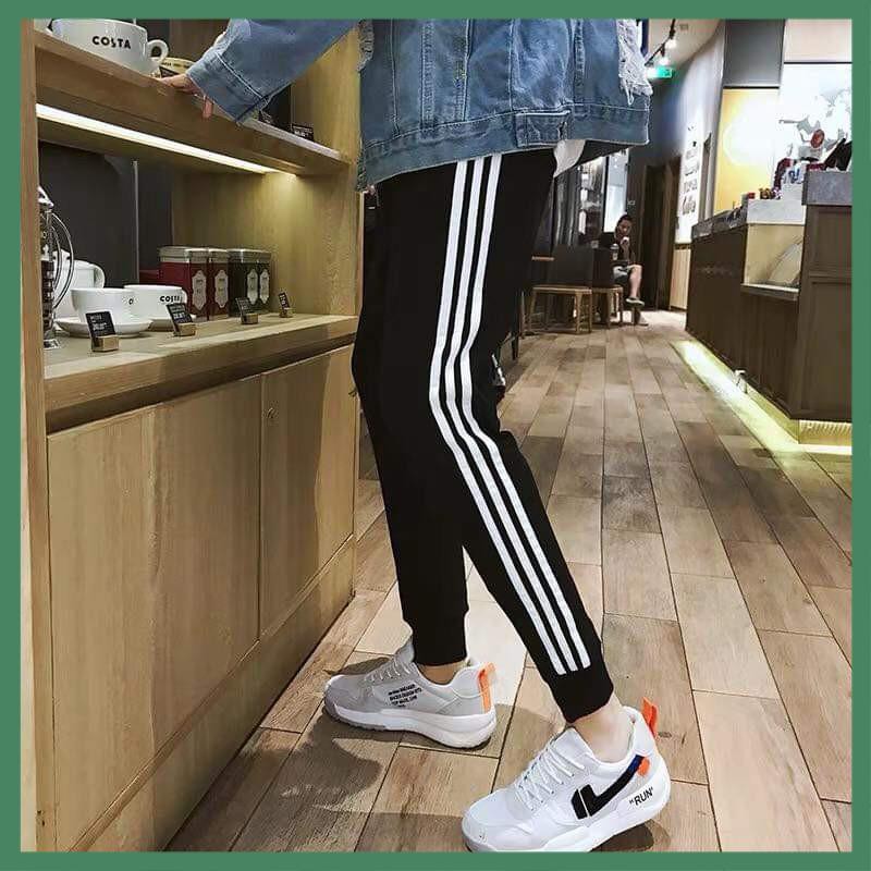 Quần Jogger Thể Thao 3 Sọc Nam Nữ Unisex Chất Thun Nỉ - La mode | BigBuy360 - bigbuy360.vn