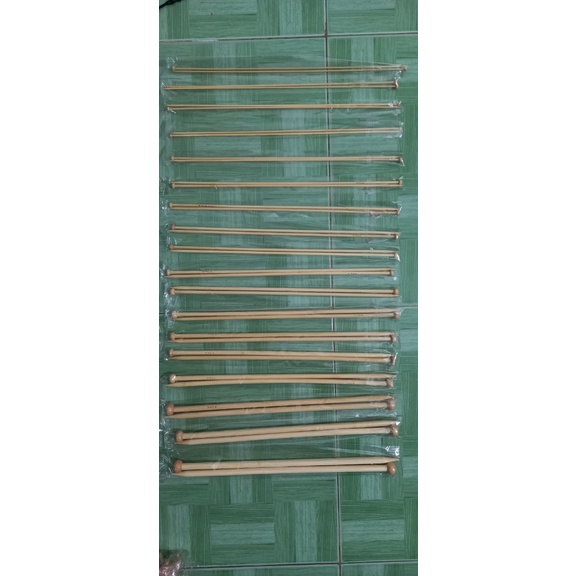cặp que đan gỗ 35cm