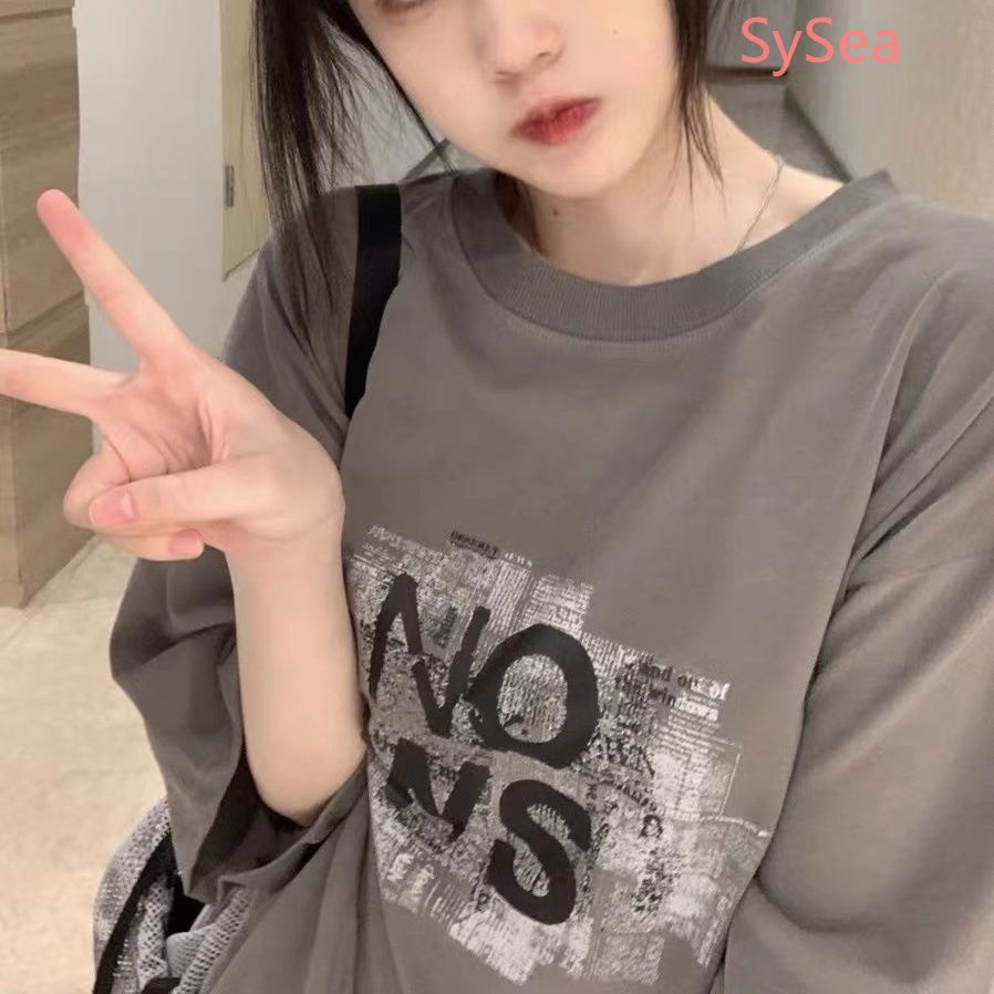 Áo Thun In Họa Tiết Kiểu Vintage Mỹ Thời Trang Mùa Hè Cho Nữ