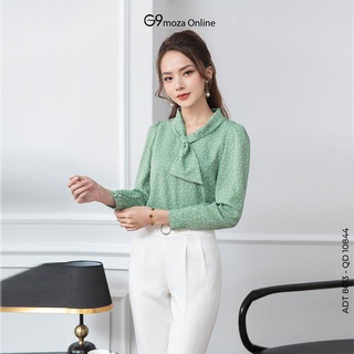 Áo sơ mi tay dài 8613 G9moza chất liệu lụa mềm mịn thoáng mát