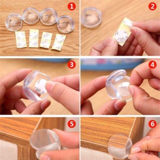 Combo 4 miếng bịt góc bàn silicon an toàn