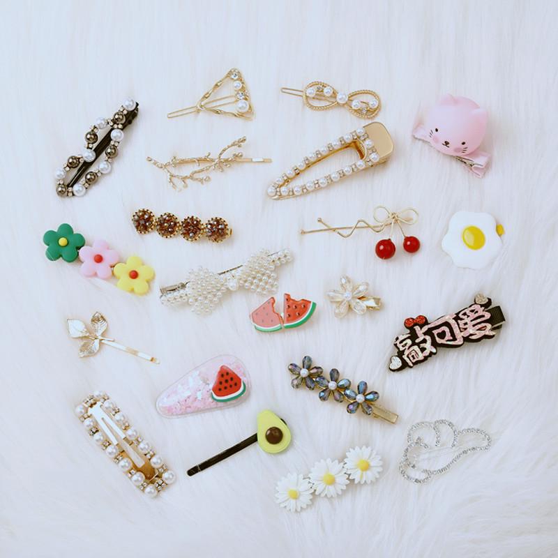 Kẹp Tóc Hình Ngôi Sao Đính Ngọc Trai Nhân Tạo Thời Trang