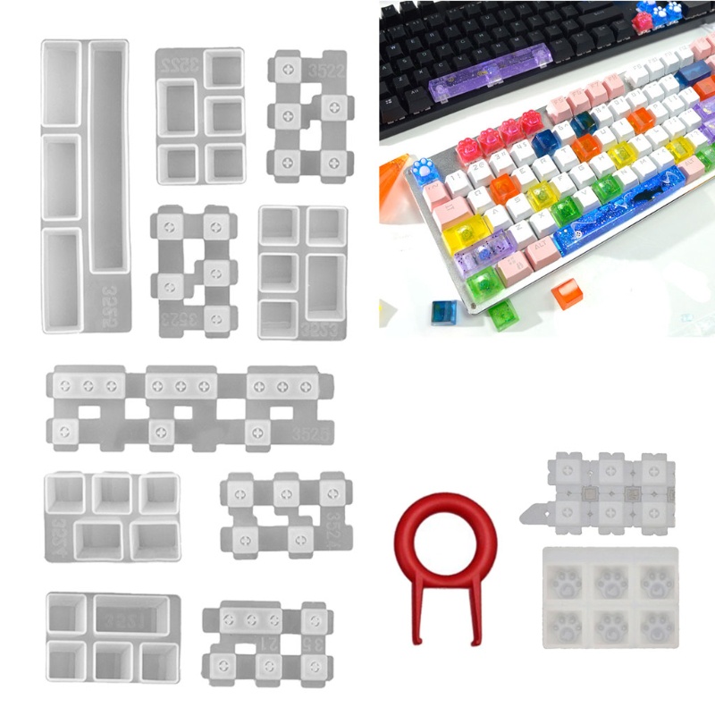 ✿ Khuôn Silicone Làm Bàn Phím Cơ Chơi Game Cherry MX