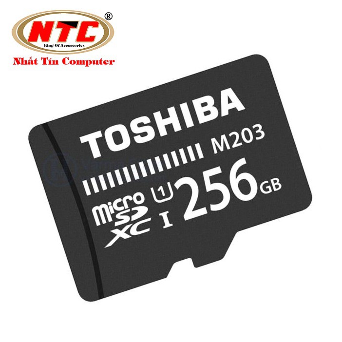 Thẻ nhớ MicroSDXC Toshiba M203 256GB UHS-I U1 100MB/s - chuyên camera và điện thoại (Đen)