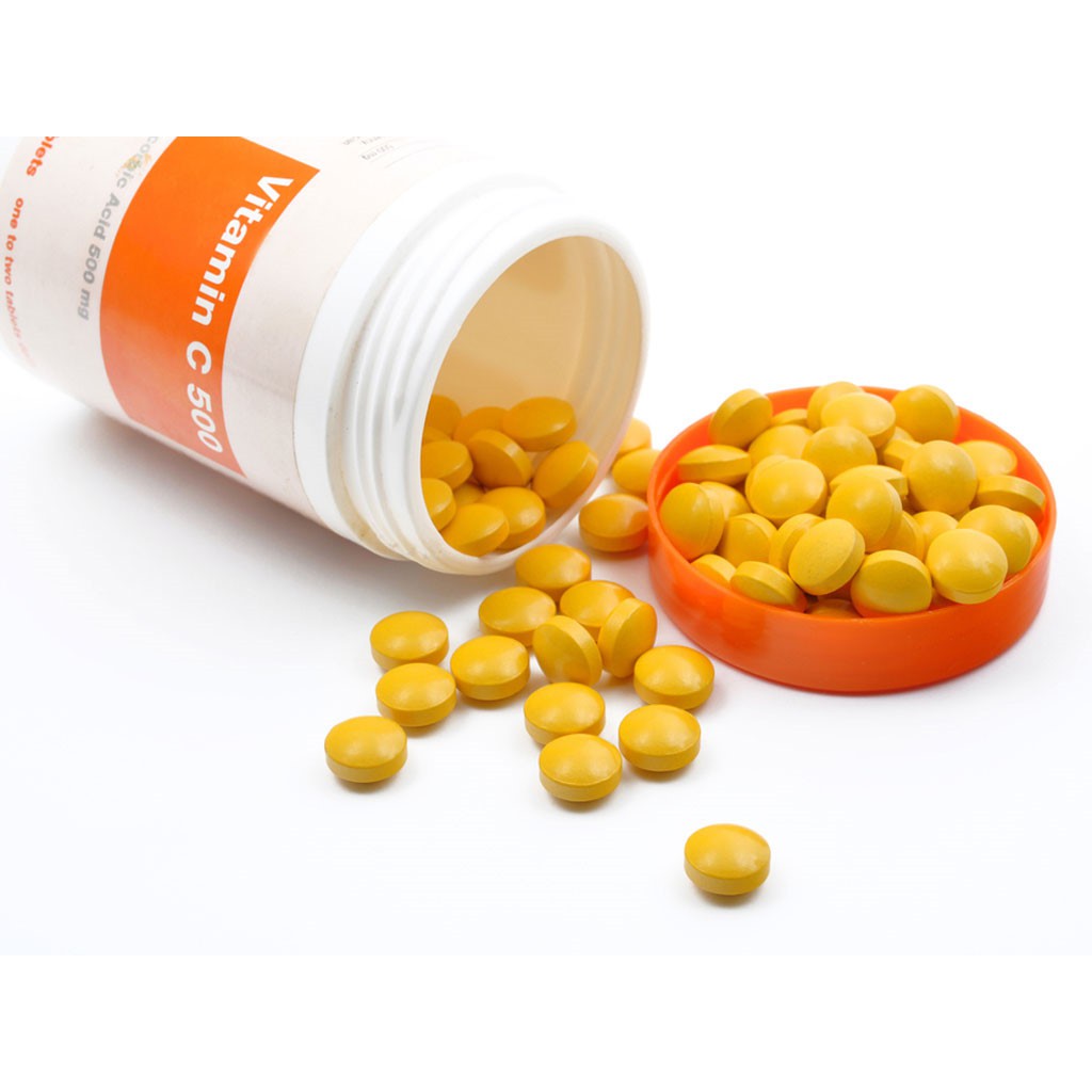 (Mẫu mới) - Viên nhai Vitamin C Healthy Care 500mg 500 viên - Úc