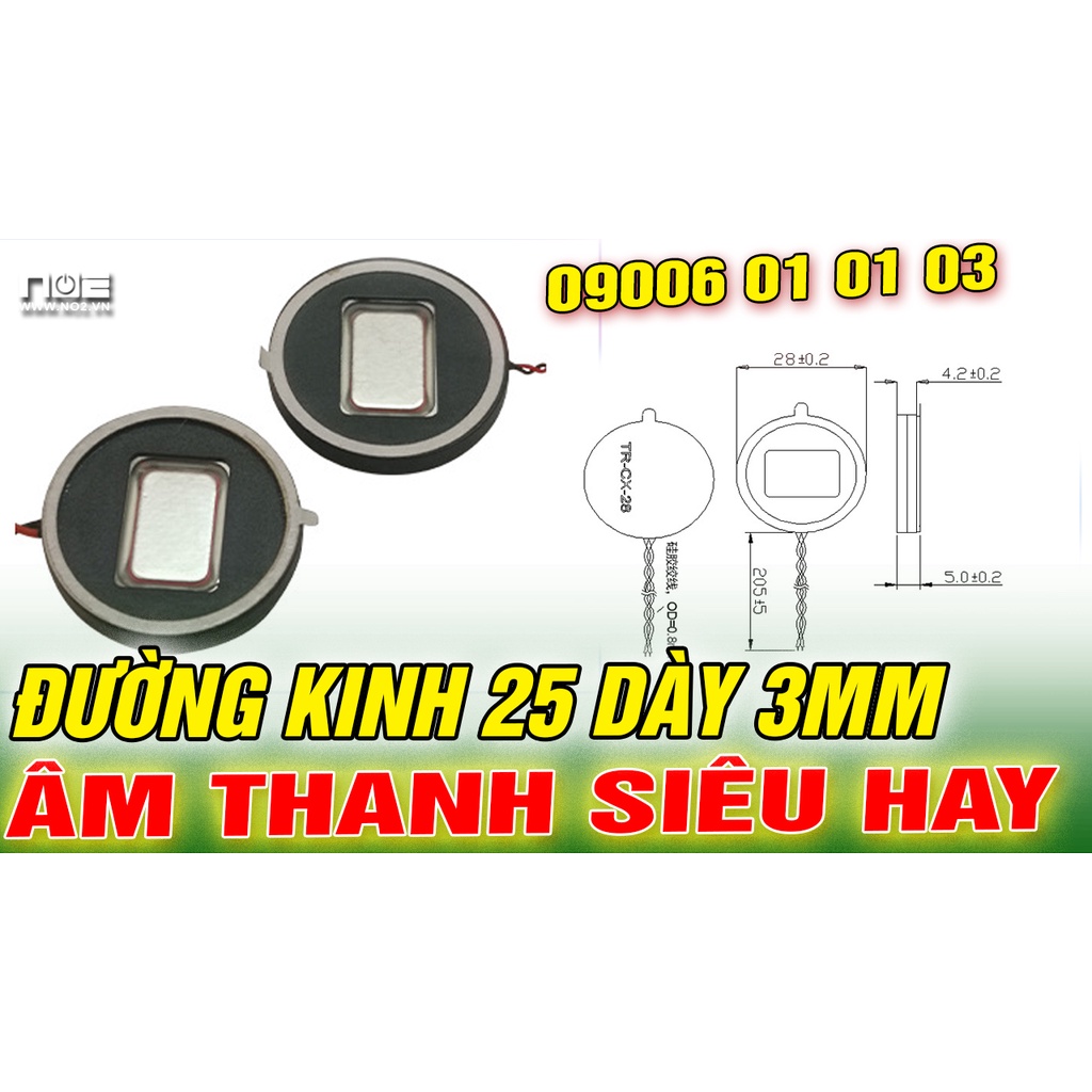 Loa độ laptop N6, Loa độ hình tròn đường kinh 28 dày 3mm , ÂM THANH SIÊU HAY 8 ôm 2w