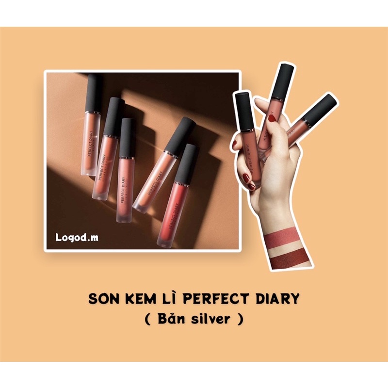 SĂN SALE⚡️Son Kem Lì Lâu Trôi Perfect Diary  - Logod.m